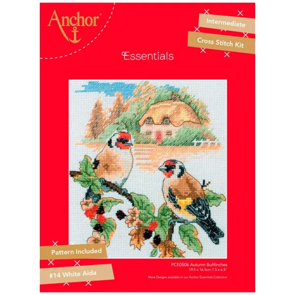 товар Набор для вышивания Anchor "Autumn Goldfinch" /Осенний Щегол/ 19,5*16,5см, MEZ Венгрия, PCE0506 