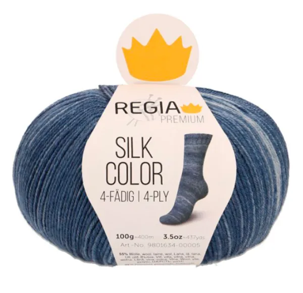 товар Silk Color /Силк Колор/ пряжа Regia Premium, 4 нитки, MEZ, 9801634 Германия 