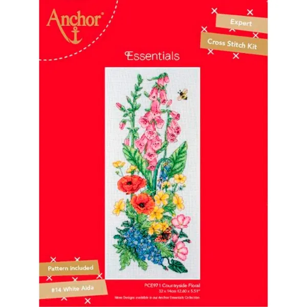 товар Набор для вышивания Anchor "Garden Floral" 32*14см, MEZ Венгрия, PCE971 