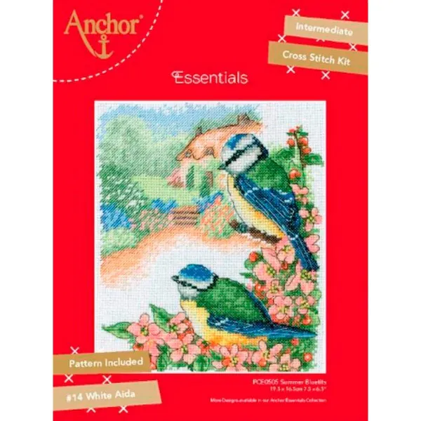 товар Набор для вышивания Anchor "Summer Blue Tit" 19,5*16,5см, MEZ Венгрия, PCE0505 